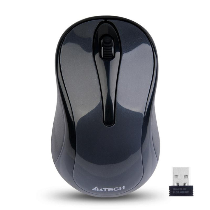 Безжична мишка A4Tech G3-280N-1, V-Track PADLESS, сив