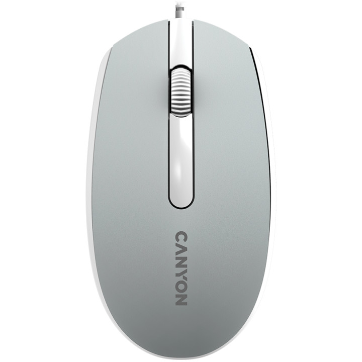 Мишка Canyon M-10, с плавен плъзгащ ефект, Dark grey - CNE-CMS10DG