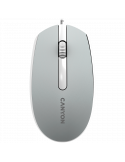 Мишка Canyon M-10, с плавен плъзгащ ефект, Dark grey - CNE-CMS10DG