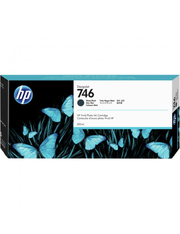 HP 746 300-ml Matte Black DesignJet Ink Cartridge