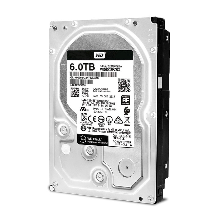 Твърд диск 6TB WD Black, WD6003FZBX
