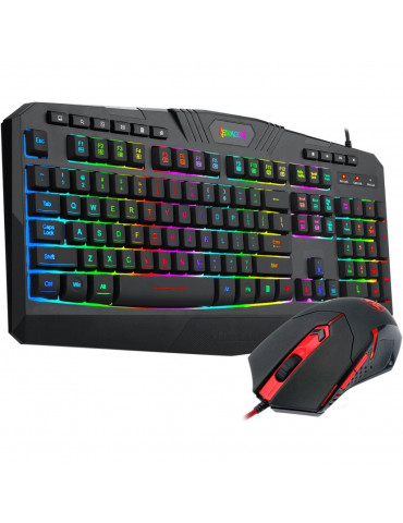 Геймърски комплект клавиатура и мишка  Redragon RGB S101-5-BK