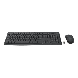 Безжичен комплект клавиатура и мишка Logitech MK295, графит - 920-009800