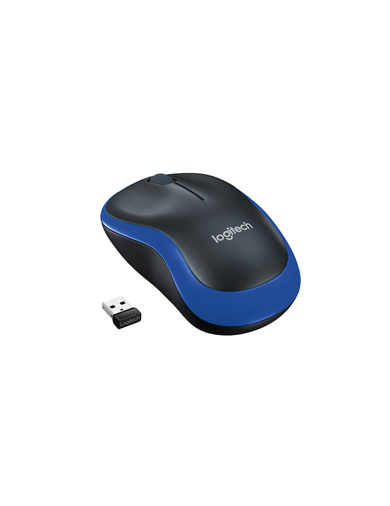 Безжична мишка Logitech M185, син - 910-002236