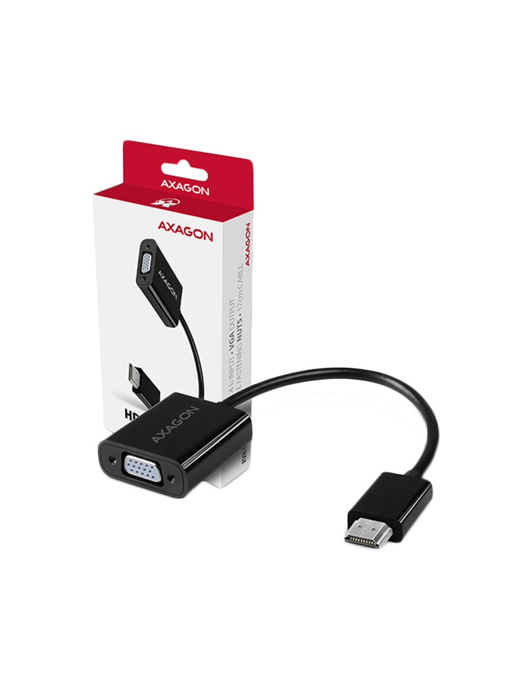 Преходник Axagon RVH-VGN, HDMI към VGA