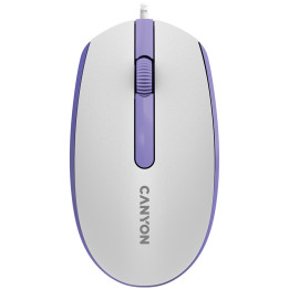 Мишка Canyon M-10, с плавен плъзгащ ефект, White lavender - CNE-CMS10WL