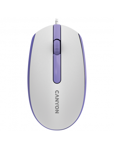 Мишка Canyon M-10, с плавен плъзгащ ефект, White lavender - CNE-CMS10WL