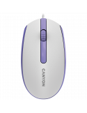 Мишка Canyon M-10, с плавен плъзгащ ефект, White lavender - CNE-CMS10WL