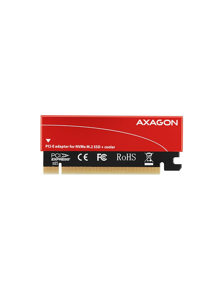 Адаптер AXAGON PCEM2-S M2 NVMe SSD към PCI Express 3.0 16x