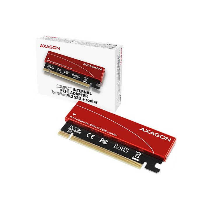 Адаптер AXAGON PCEM2-S M2 NVMe SSD към PCI Express 3.0 16x