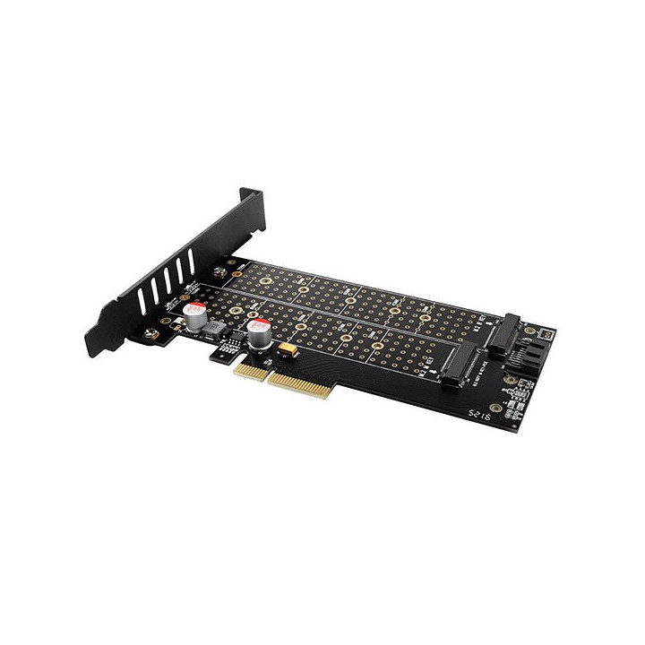 Адаптер AXAGON PCEM2-DC M2 SSD към PCI Express 3.0 16x
