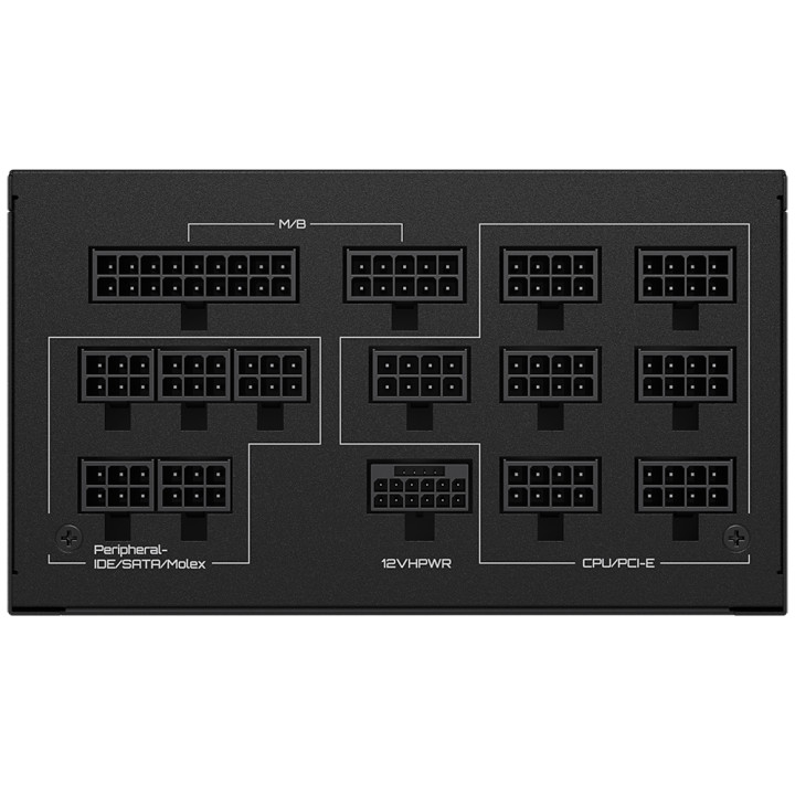 Захранване Gigabyte UD1300GM PG5, 1300W, 80  GOLD, Modular, PCIe 5.0 Ready - GP-UD1300GM PG5