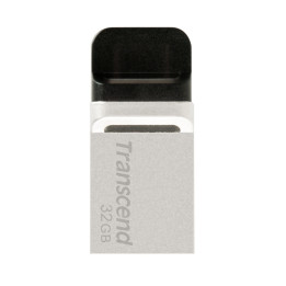 Флаш памет Transcend 32GB JF880, OTG, USB3.0, сребрист - TS32GJF880S