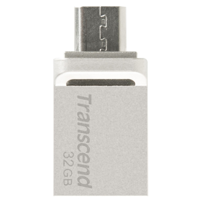 Флаш памет Transcend 32GB JF880, OTG, USB3.0, сребрист - TS32GJF880S