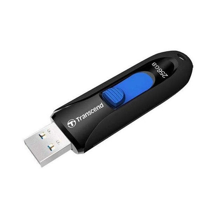 Флаш памет Transcend 256GB USB3.0, Capless, сив - TS256GJF790K