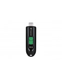 Флаш памет Transcend 256GB USB3.2, Type-C, Capless, сив - TS256GJF790C