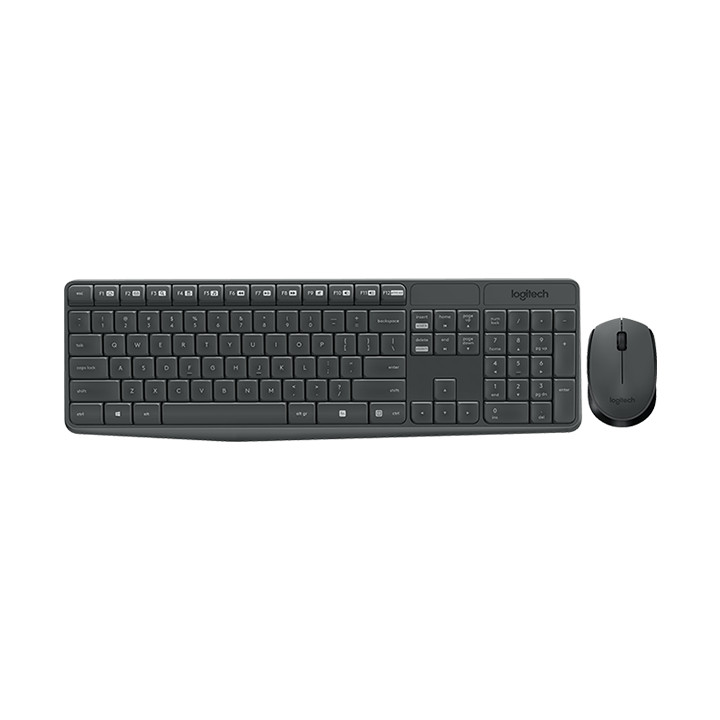 Безжичен комплект клавиатура и мишка Logitech MK235 с кирилизация