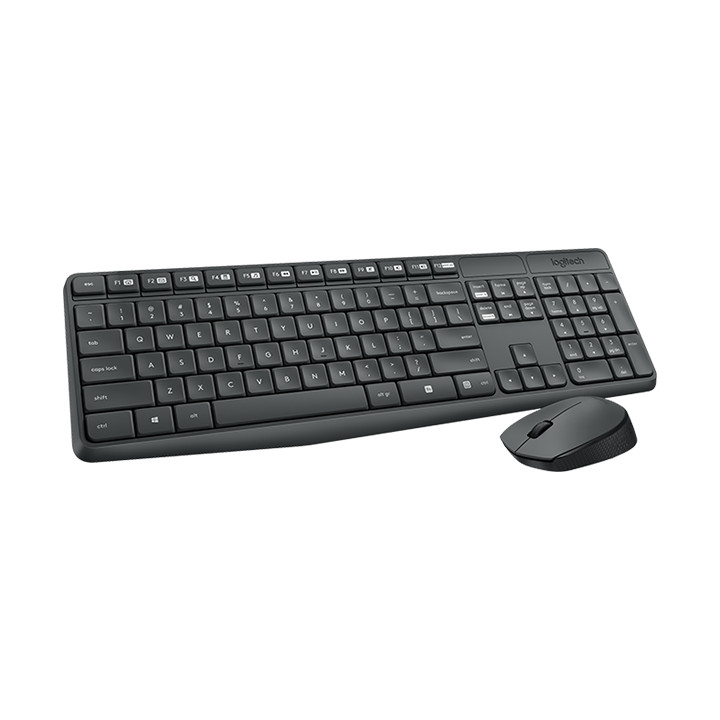 Безжичен комплект клавиатура и мишка Logitech MK235 с кирилизация