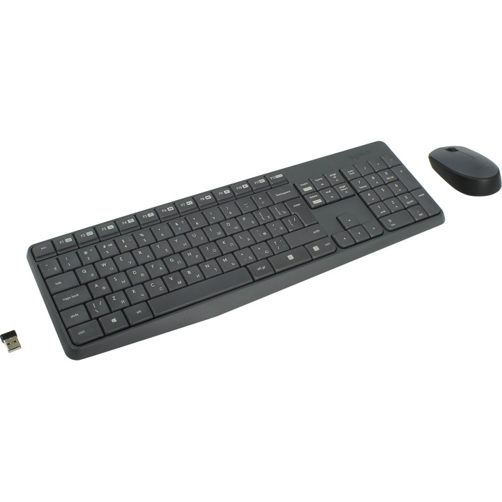 Безжичен комплект клавиатура и мишка Logitech MK235 с кирилизация