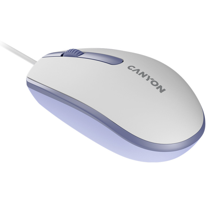Мишка Canyon M-10, с плавен плъзгащ ефект, White lavender - CNE-CMS10WL