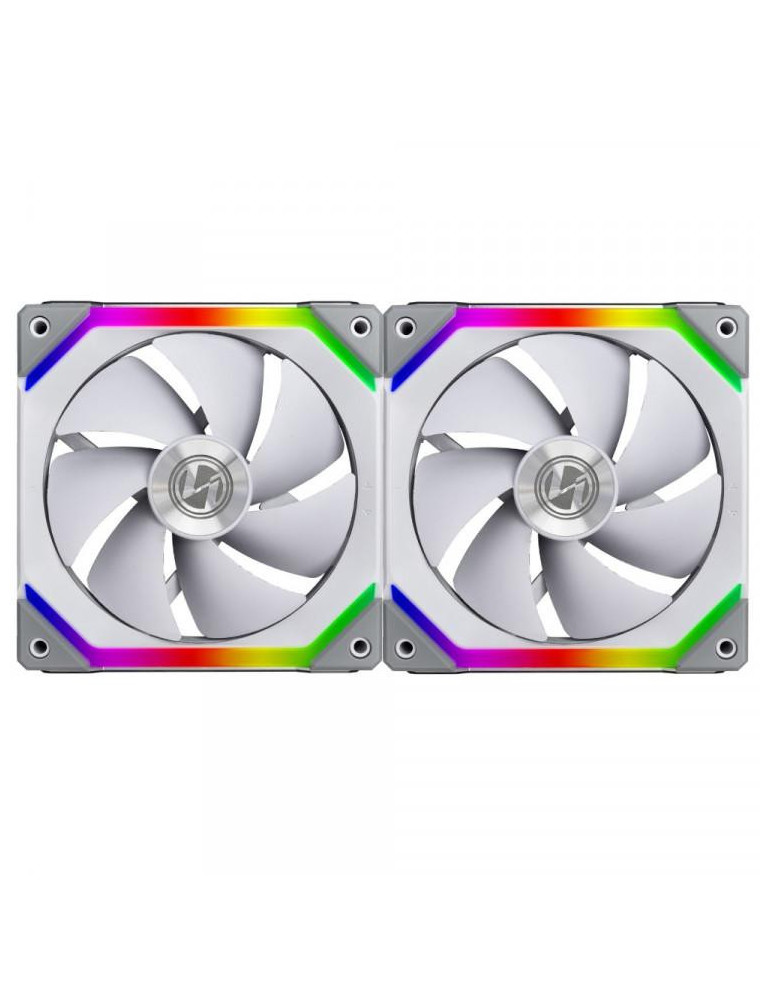 Комплект вентилатори Lian Li UNI SL140 ARGB 2 Fan с включен контролер, бял - G99.14UF2W.00