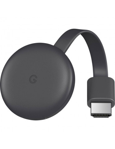 Мултимедиен плеър Google Chromecast 3rd Gen, HDMI, черен