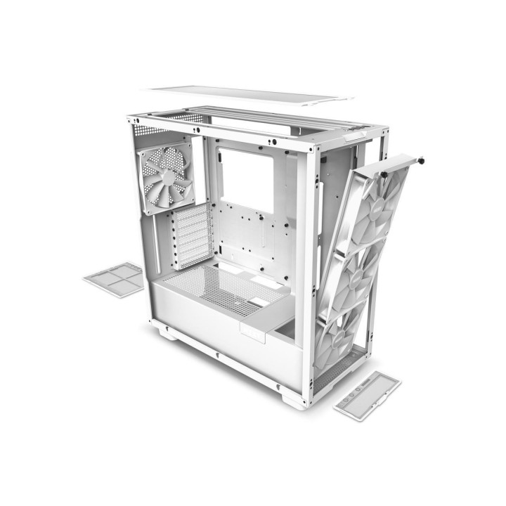 Кутия за компютър NZXT H7 Elite 2023 Matte White Mid-Tower - CM-H71EW-02