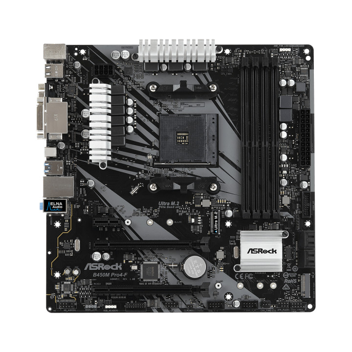 Дънна платка Asrock B450M PRO4-F