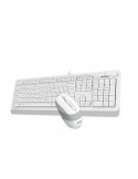 Комплект клавиатура и мишка A4tech Fstyler F1010,  USB, бял
