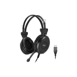 Слушалки A4tech HU-30, USB, черен