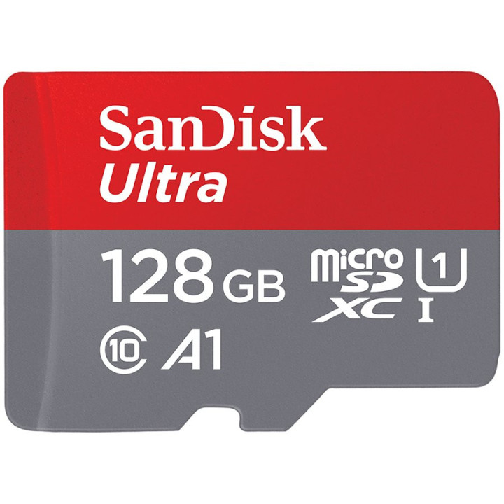 Карта памет SanDisk 128GB Ultra microSDXC  SD Adapter 120MB/s  - SDSQUA4-128G-GN6MA