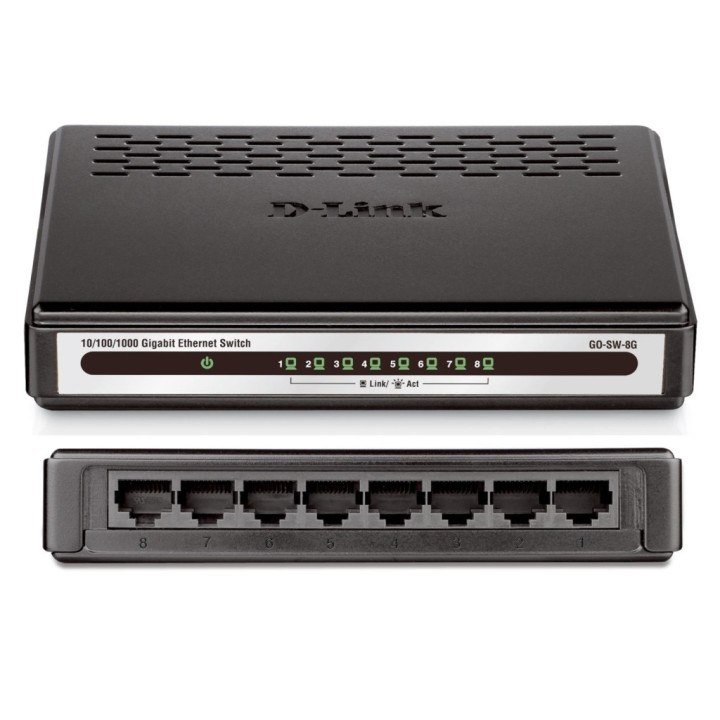 Суич D-Link 8-Port Gigabit - GO-SW-8G