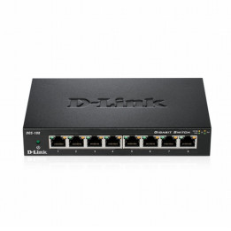 Суич D-Link 8-Port 10/100/1000Mbps Metal - DGS-108GL