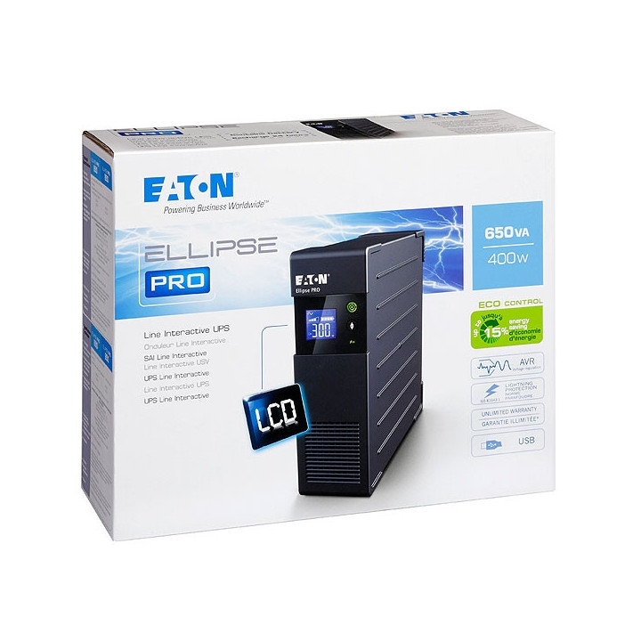 Токозахранващо устройство Eaton Ellipse PRO 650 DIN