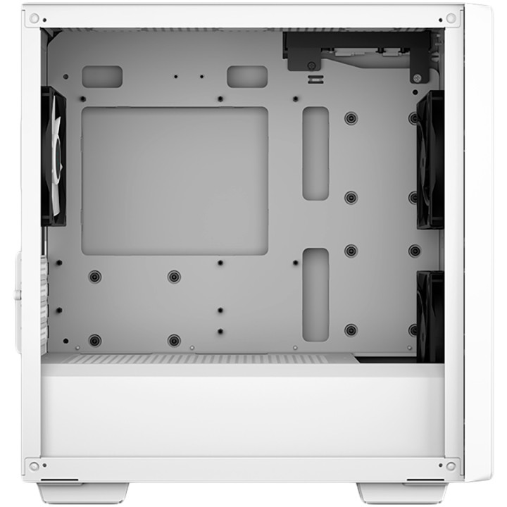 Кутия за компютър DeepCool CC360 ARGB WH, Mid Tower, 3x120mm ARGB Fans, Tempered Glass, Mesh Panel, White - R-CC360-WHAPM3-G-1