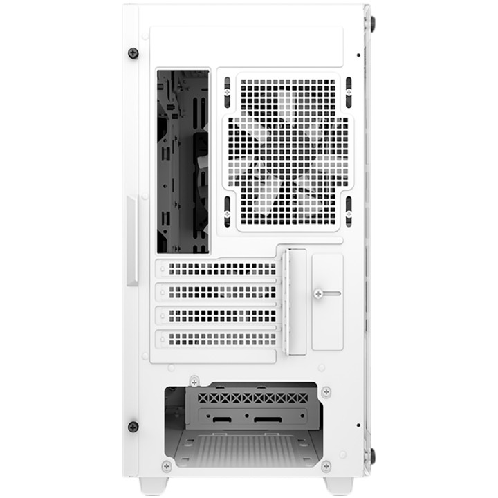 Кутия за компютър DeepCool CC360 ARGB WH, Mid Tower, 3x120mm ARGB Fans, Tempered Glass, Mesh Panel, White - R-CC360-WHAPM3-G-1
