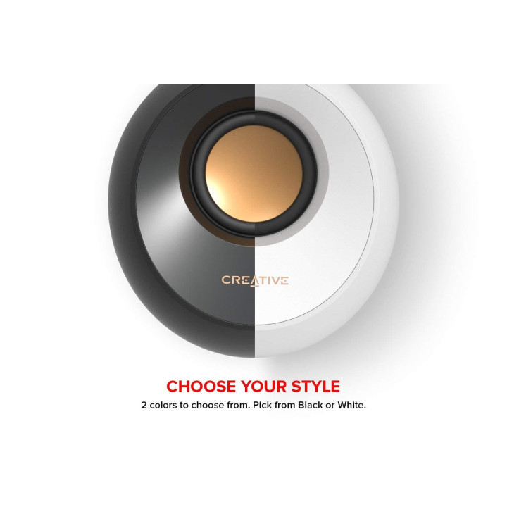 Колонки Creative PEBBLE, 2.0, 2 x 2.2W, Черен