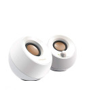 Колонки Creative PEBBLE, 2.0, 2 x 2.2W, Бял