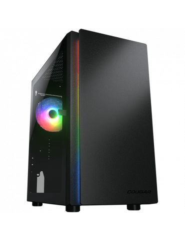 Кутия за компютър Cougar Purity RGB (Black), Mini Tower, 120 ARGB Fan - CG385PC400001