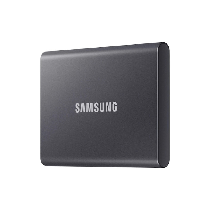 Външен SSD диск Samsung T7 2TB USB 3.2, Titanium - MU-PC2T0T/WW