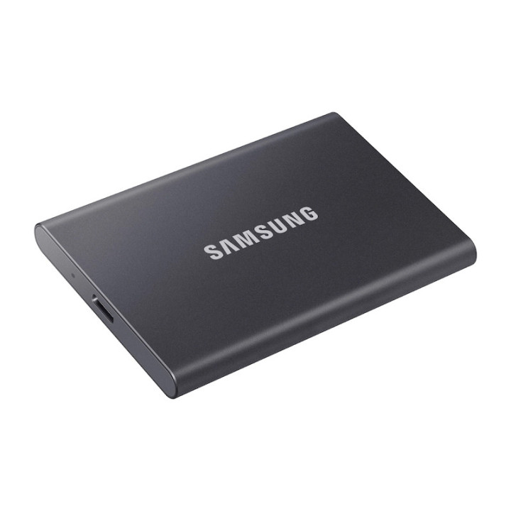 Външен SSD диск Samsung T7 2TB USB 3.2, Titanium - MU-PC2T0T/WW