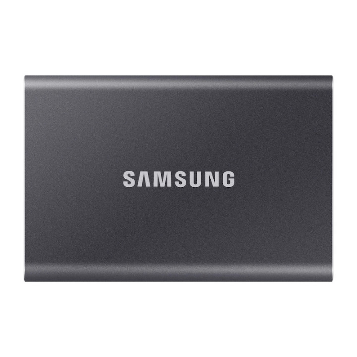 Външен SSD диск Samsung T7 2TB USB 3.2, Titanium - MU-PC2T0T/WW