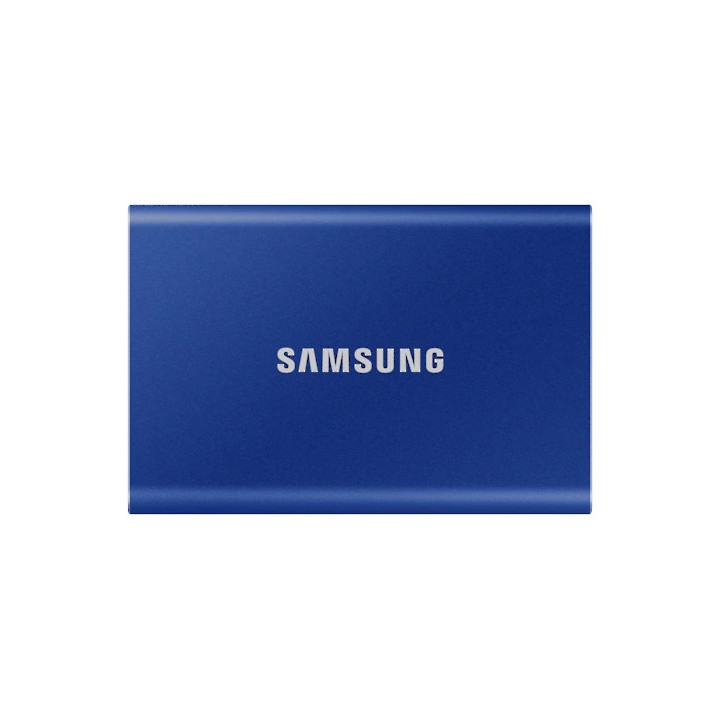 Външен SSD диск Samsung T7 2TB USB 3.2, син - MU-PC2T0H/WW