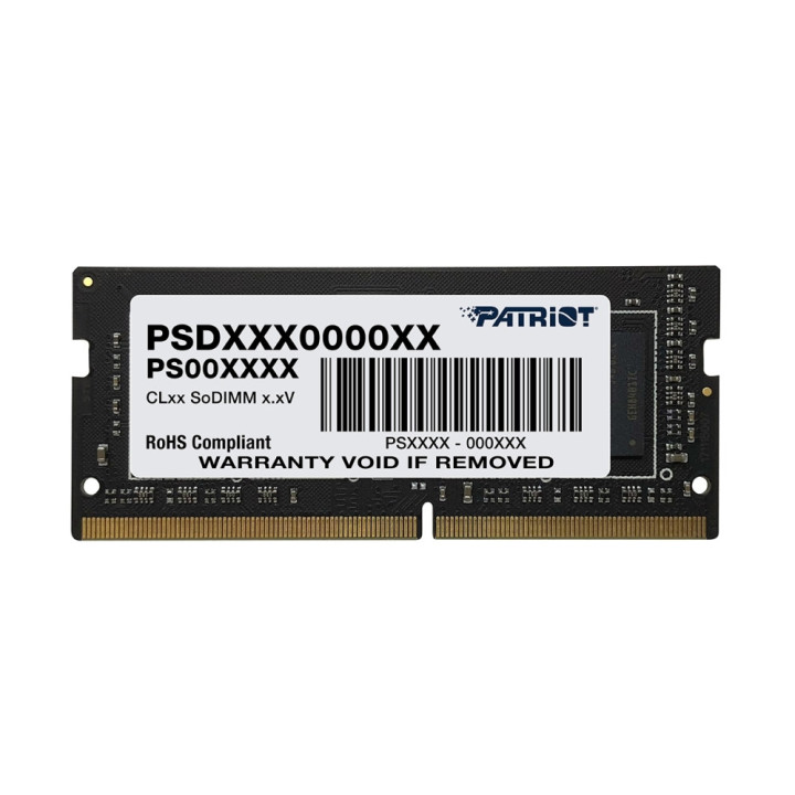 RAM памет Patriot 16GB SC 2666Mhz Signature SODIMM - PSD416G266681S