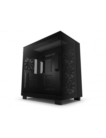 Кутия за компютър NZXT H9 Flow Matte Black, Middle Tower - CM-H91FB-01