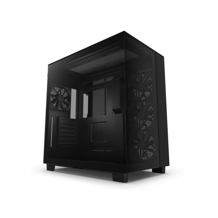 Кутия за компютър NZXT H9 Flow Matte Black, Middle Tower - CM-H91FB-01