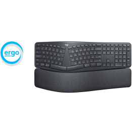 Безжична клавиатура Logitech ERGO K860 US, сив - 920-010108