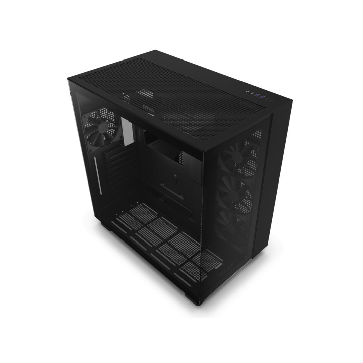 Кутия за компютър NZXT H9 Flow Matte Black, Middle Tower - CM-H91FB-01