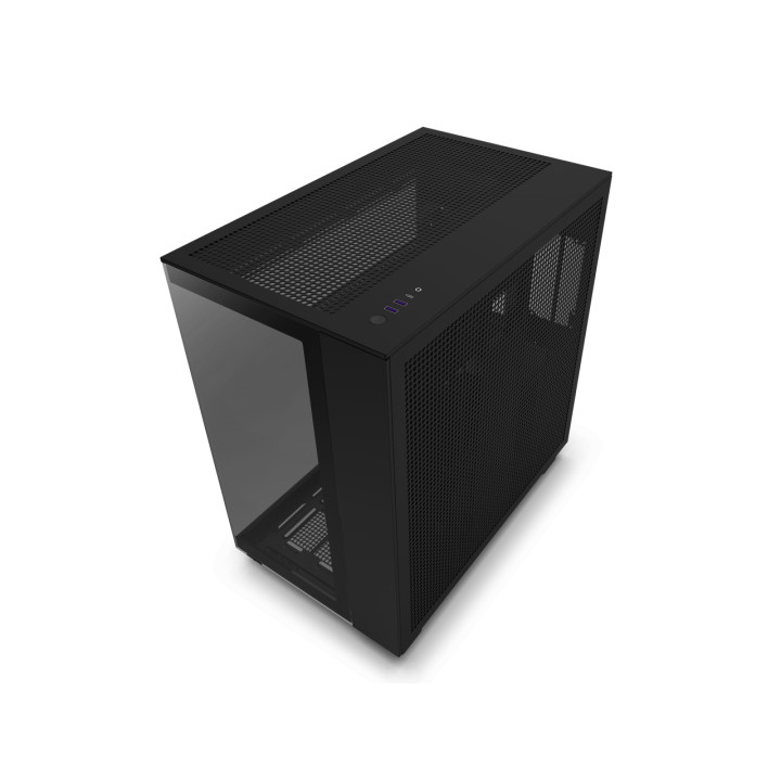 Кутия за компютър NZXT H9 Flow Matte Black, Middle Tower - CM-H91FB-01