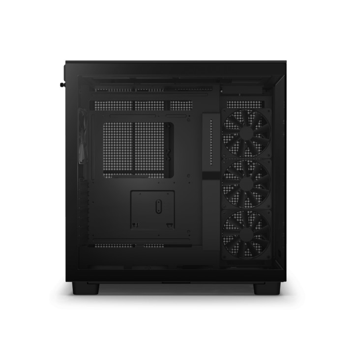 Кутия за компютър NZXT H9 Flow Matte Black, Middle Tower - CM-H91FB-01